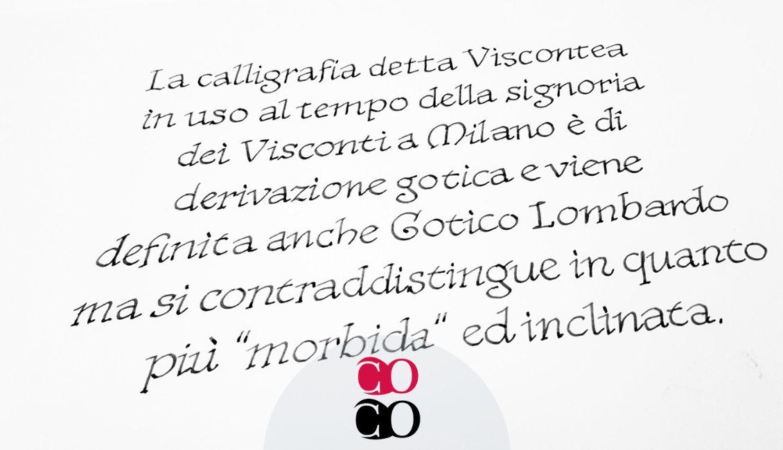 Corso di calligrafia viscontea a Milano